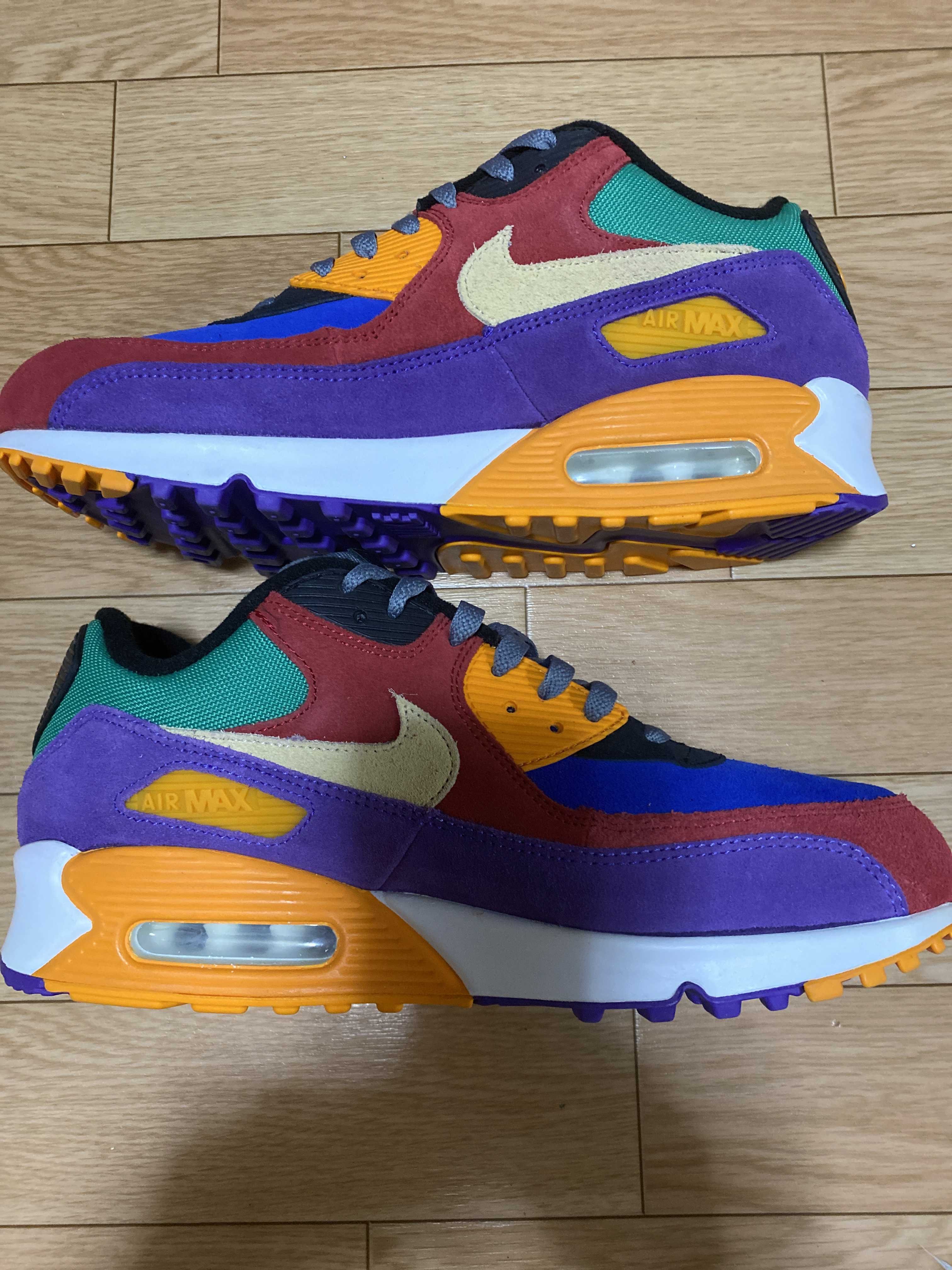 NIKE AIR MAX 90 "VIOTECH UNIVERSITYRED/PALE VANILLA/HYPER GRAPE"