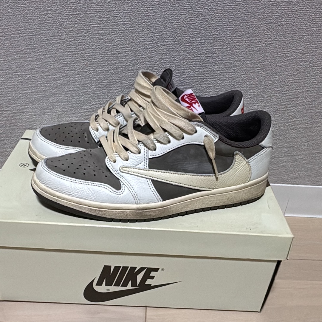 Travis Scott × Nike Air Jordan 1 Low OG SP "Reverse Mocha/Sail and Ridgerock"