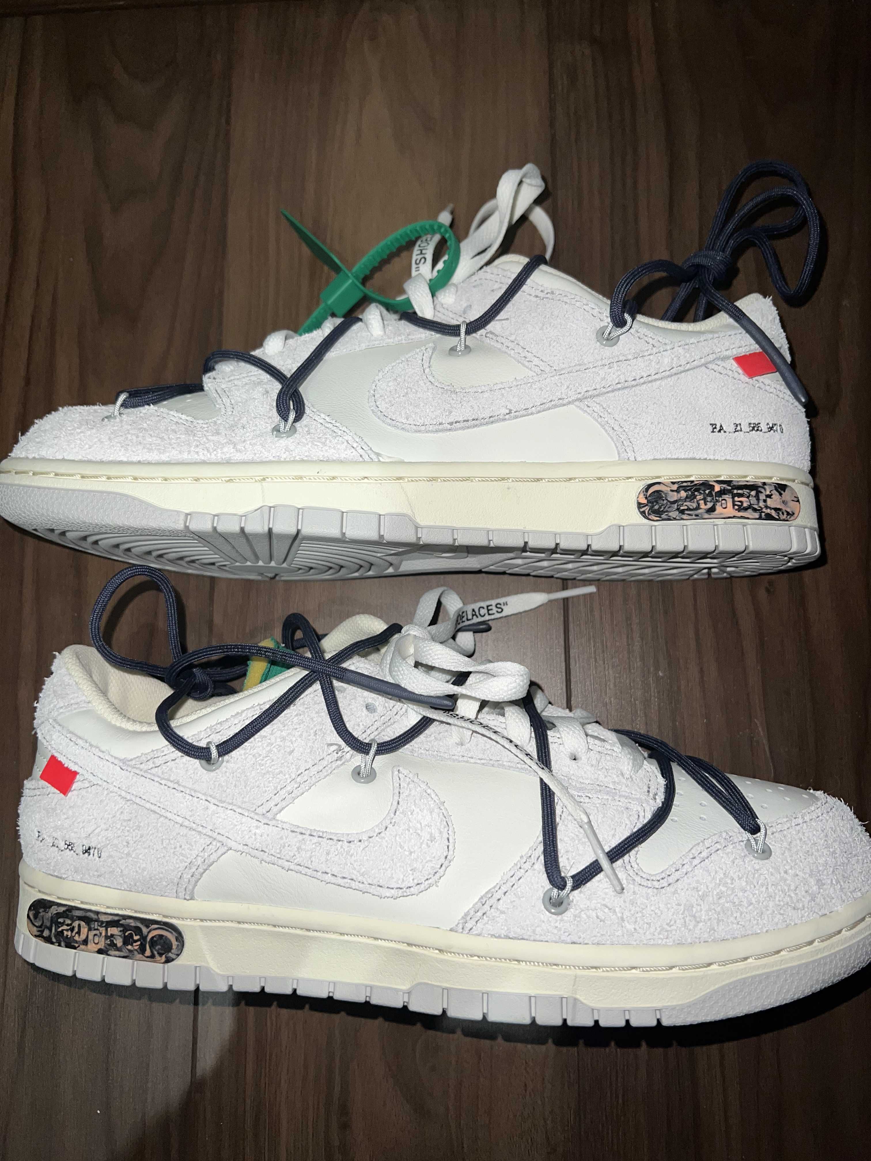 Off-White × Nike Dunk Low "Sail/Neutral Grey/Gridiron"