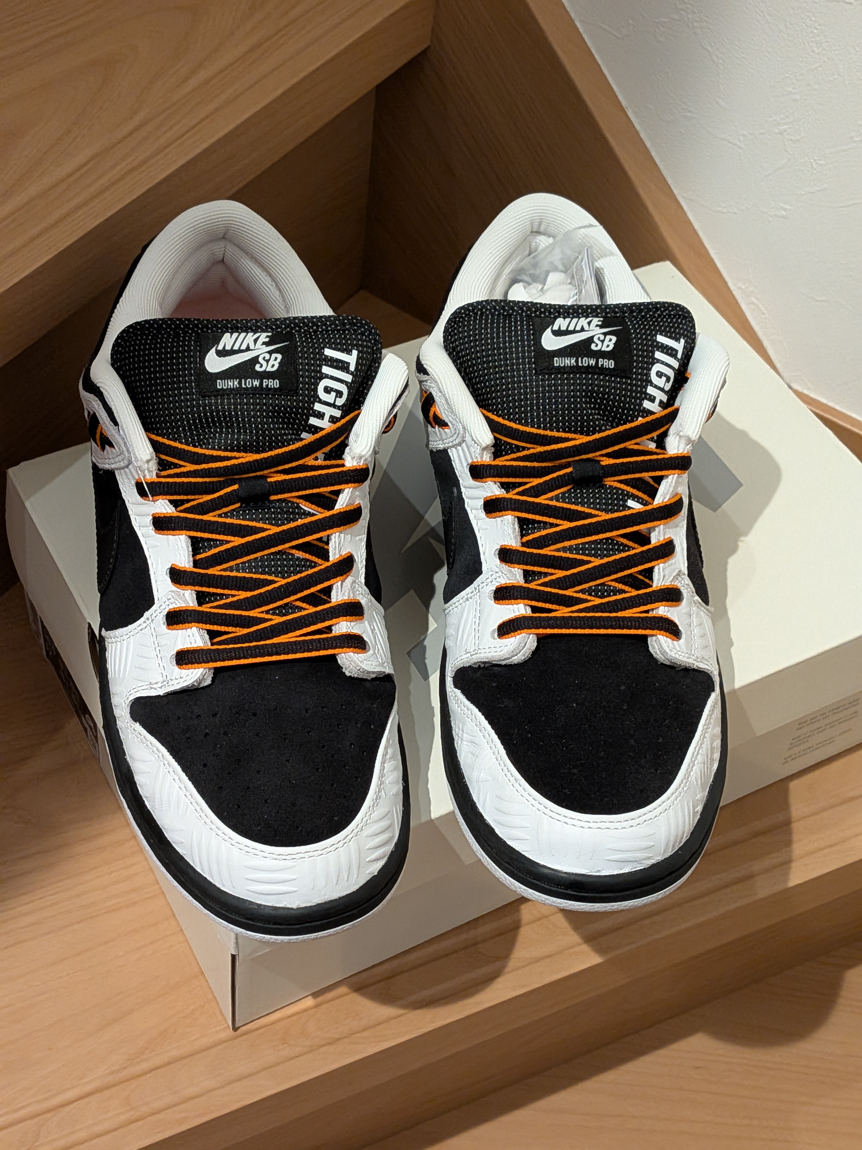 TIGHTBOOTH × Nike SB Dunk Low Pro QS "Black and White"