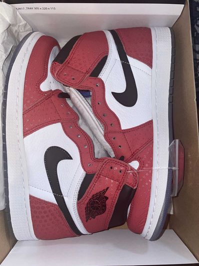 Spiderman × Nike Air Jordan 1 Origin Story "Gym Red/White/Photo Blue/Black"