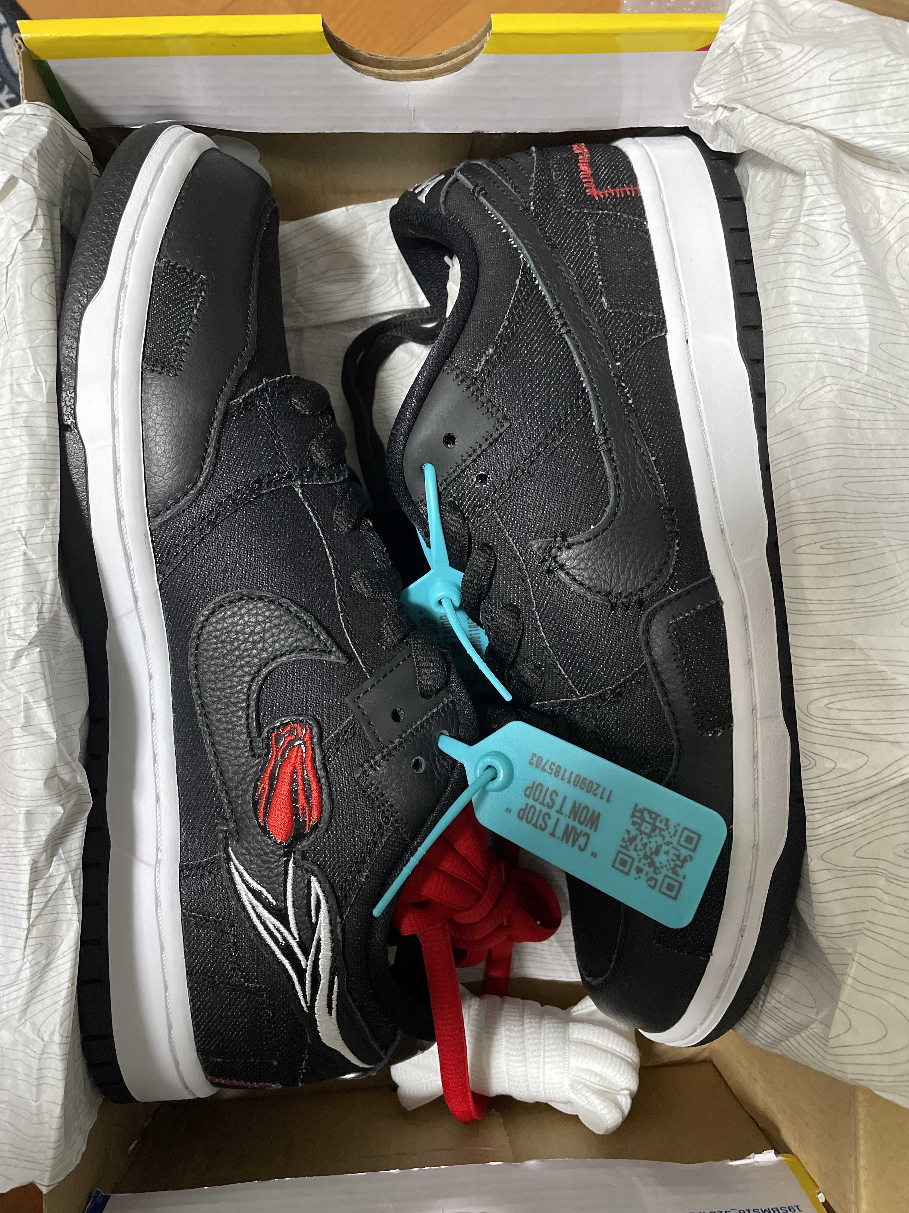 Wasted Youth × Nike SB Dunk Low "Black Denim" / VERDY