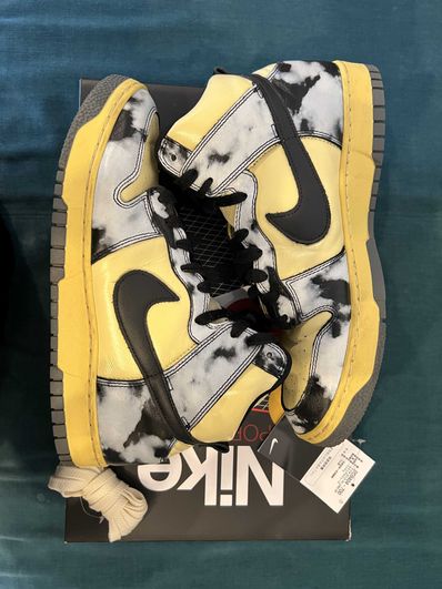 Nike Dunk High "Black Acid Wash"