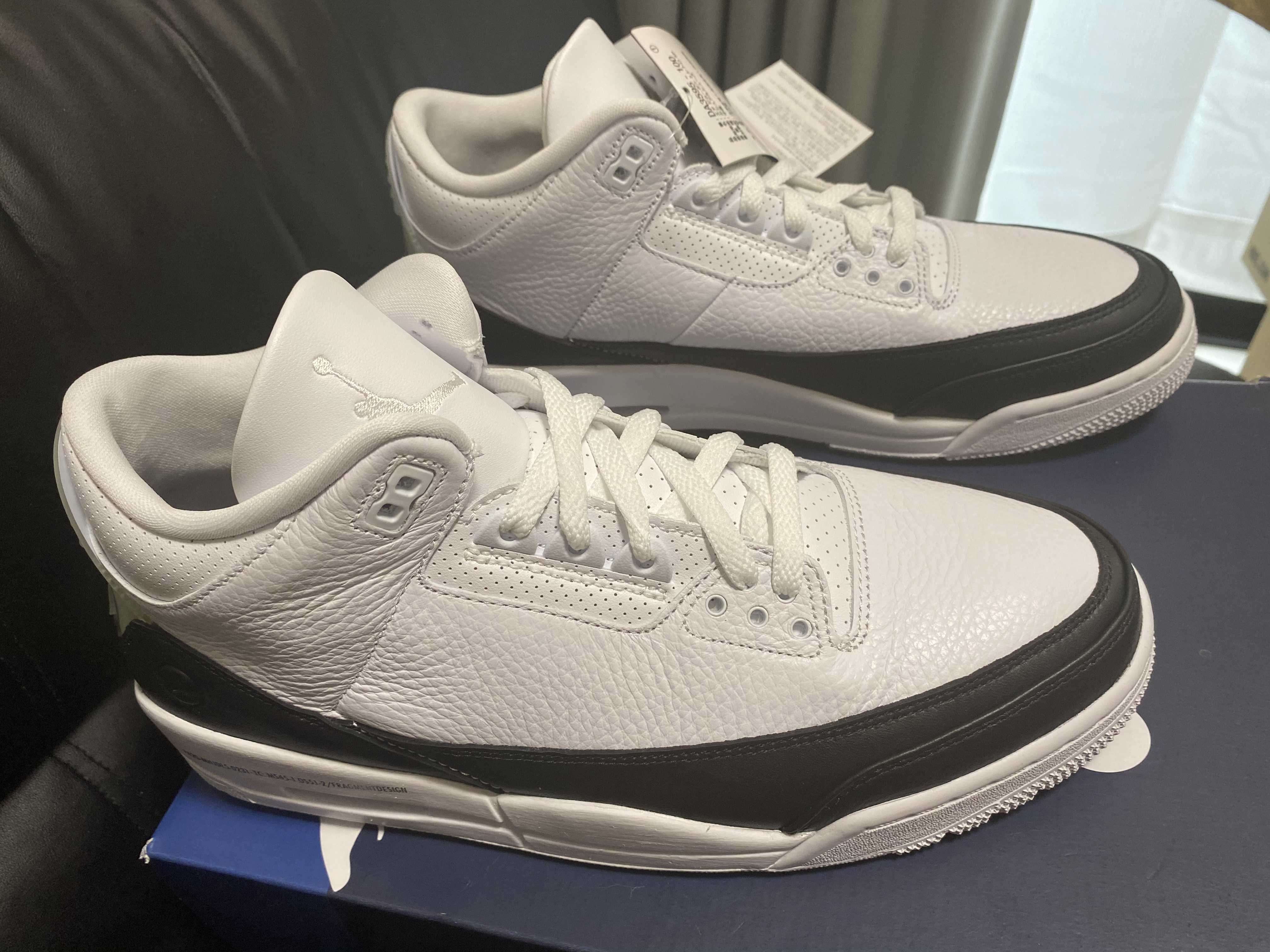 Fragment × Nike Air Jordan 3 "White/Black"