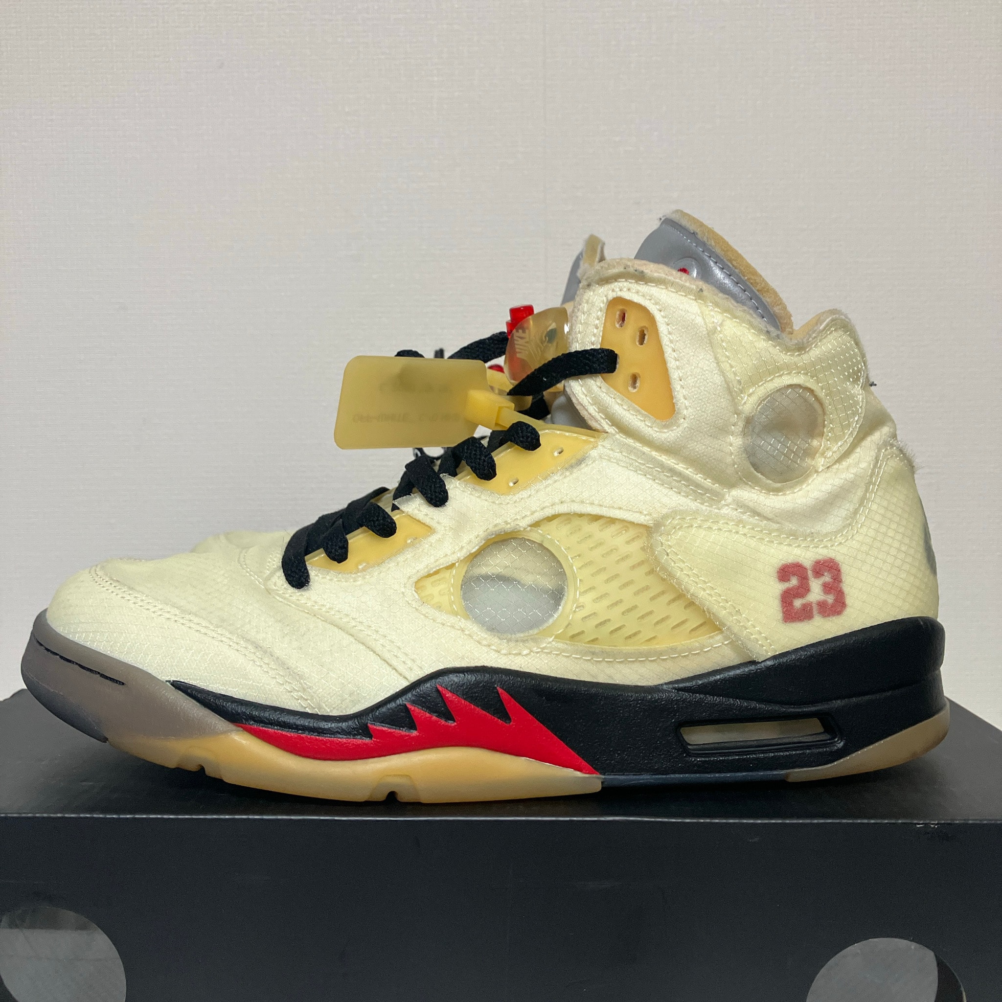 Off-White × Nike Air Jordan 5 "Sail"  