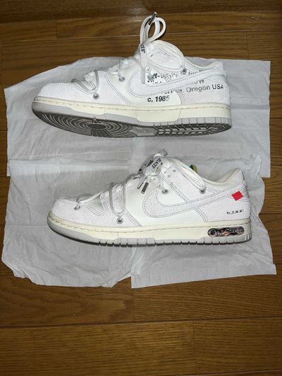 Off-White × Nike Dunk Low "Sail/Neutral Grey/Gridiron"