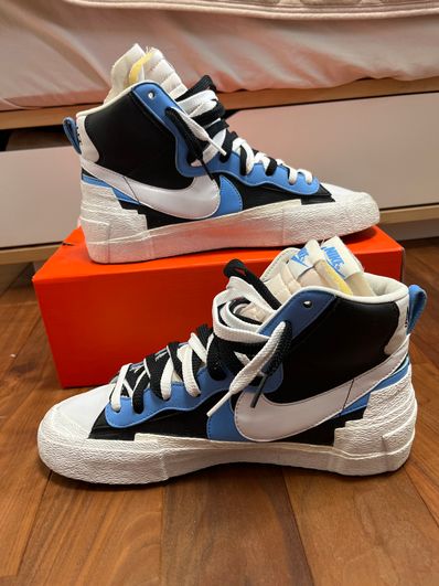 sacai × NIKE BLAZER MID "BLACK / BLUE"