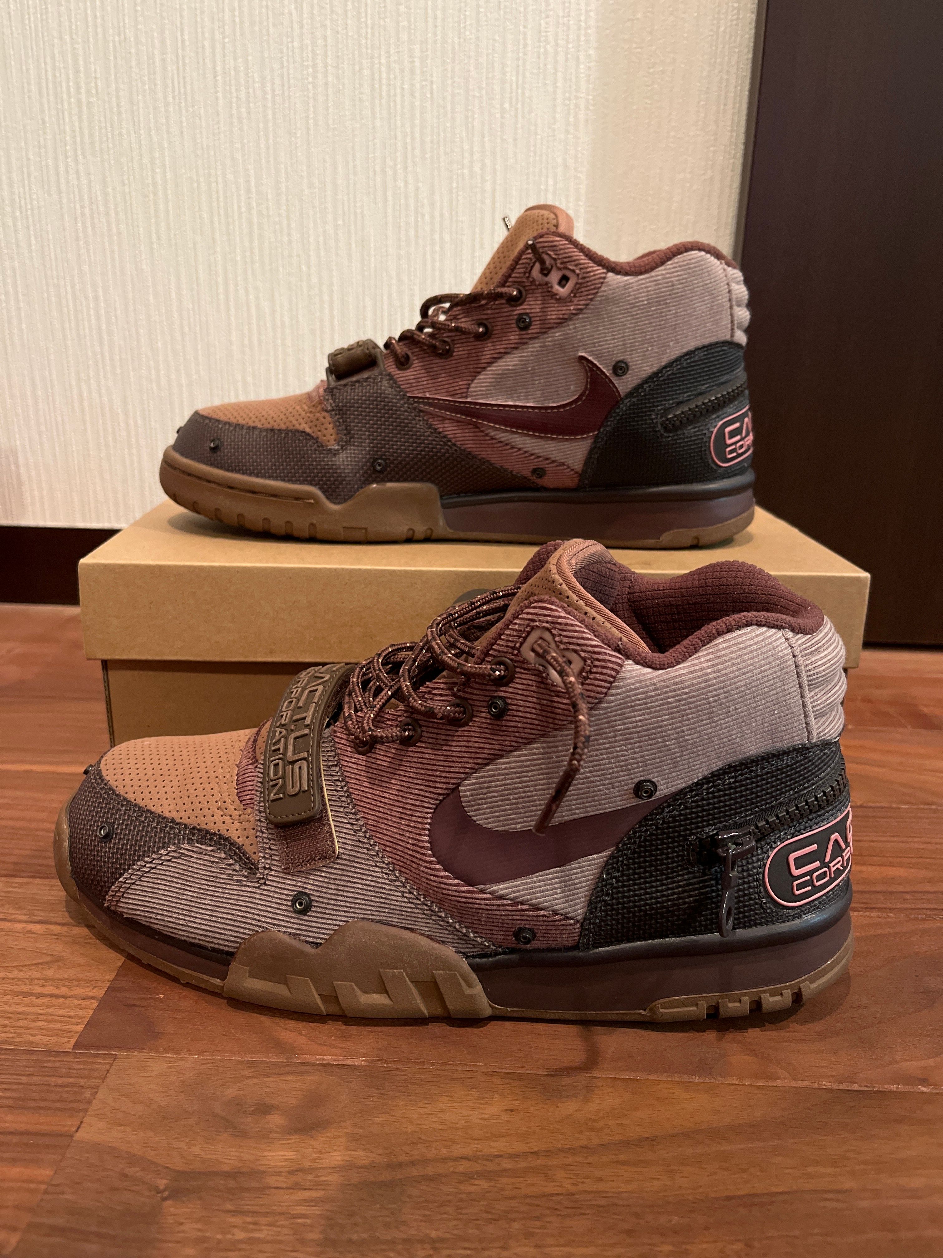Travis Scott x Nike Air Trainer 1 SP "Archaeo Brown and Rust Pink"