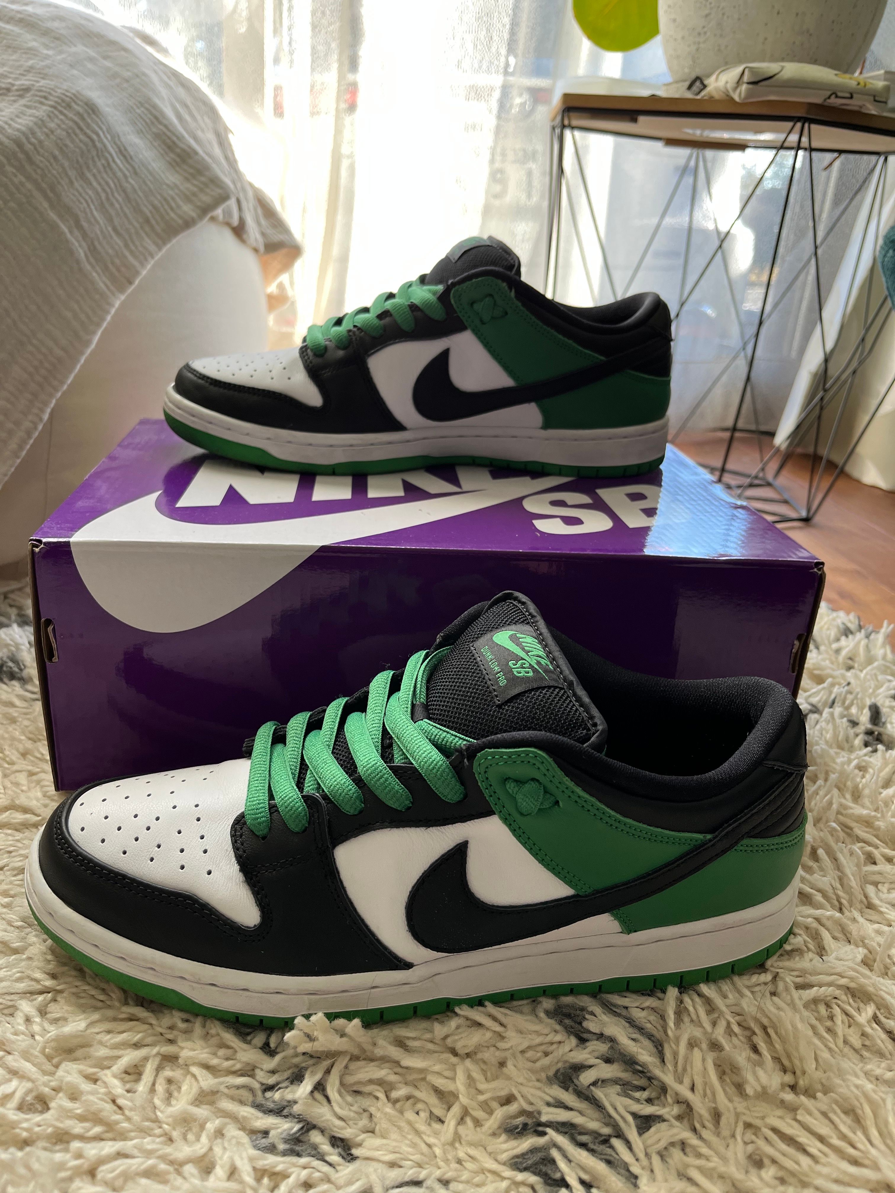 Nike SB Dunk Low Pro "Black and Classic Green"