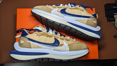 Sacai × Nike Vapor Waffle "Sesame And Blue Void"
