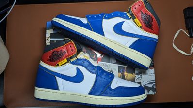 Union × Nike Air Jordan 1 Retro High OG NRG "Storm Blue/Varsity Red"