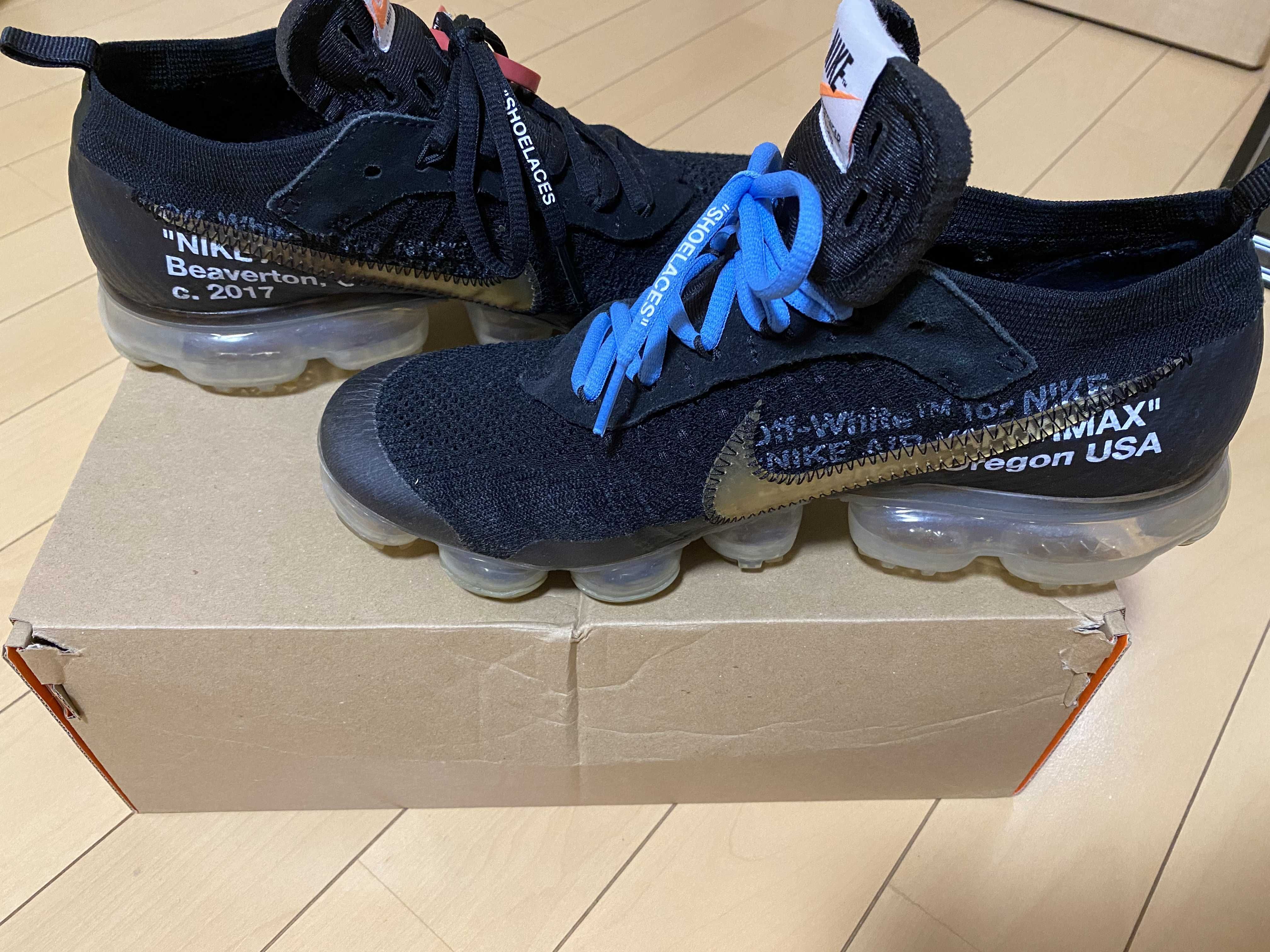 Off-White × Nike Air Vapormax "Black/Total Orange/Clear"