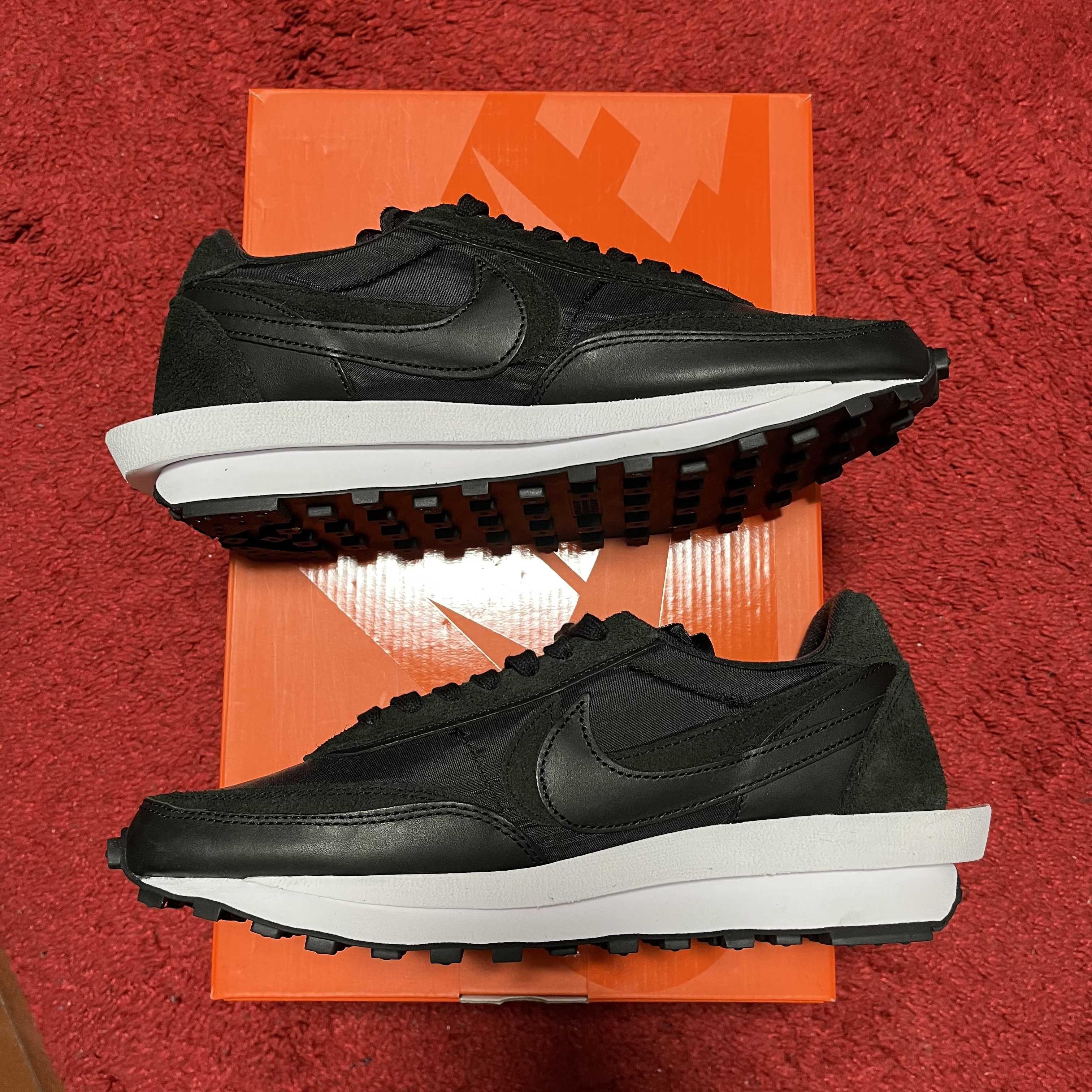 sacai × Nike LDV Waffle "Triple Black"