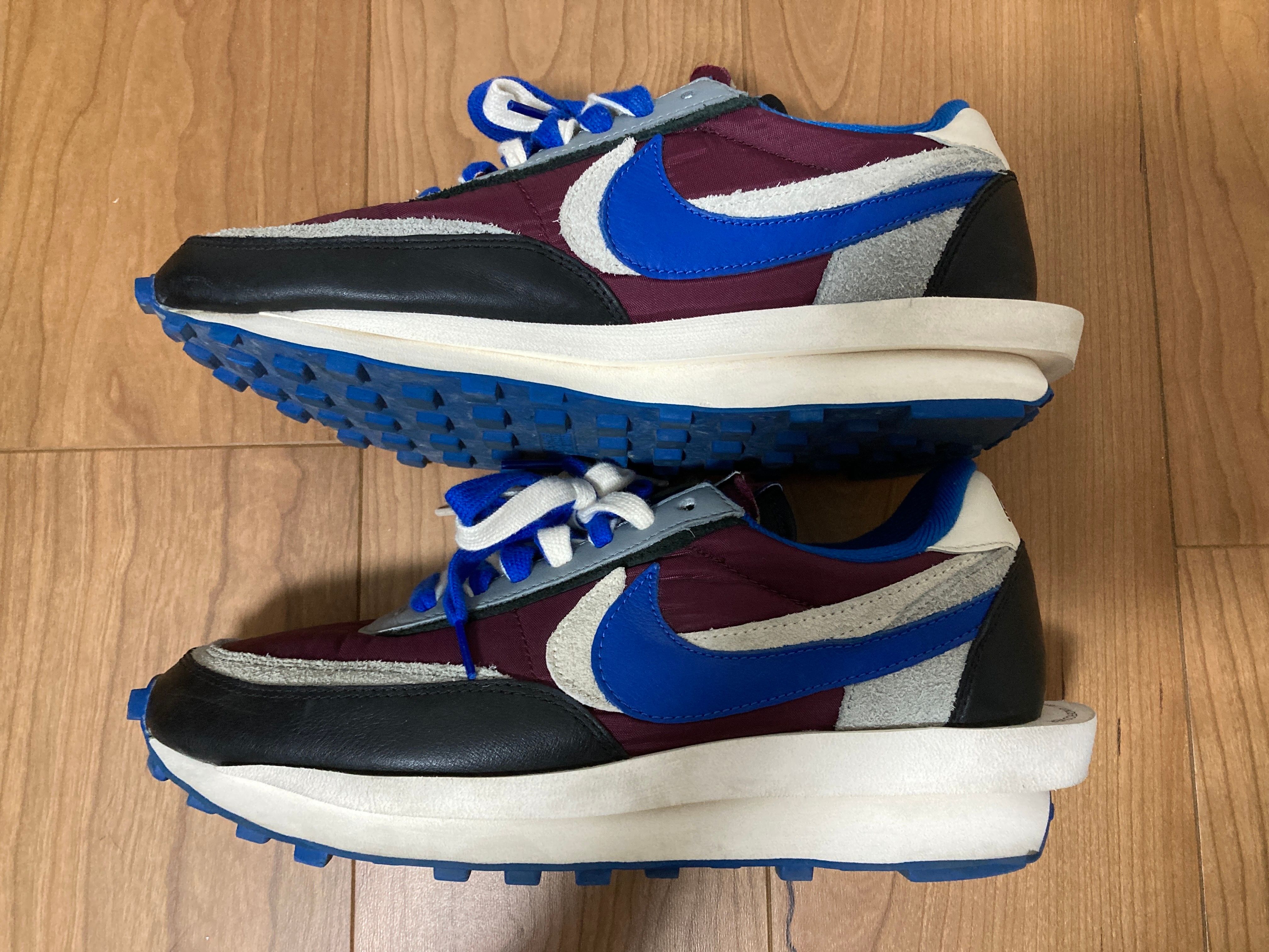 UNDERCOVER × sacai × Nike LD Waffle "Night Maroon/Pale Ivory-Ground Grey-Team Royal"