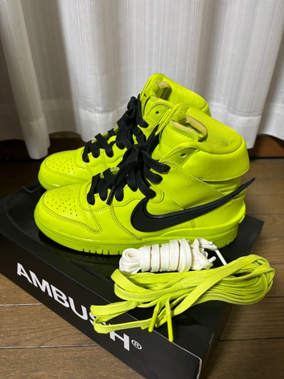 Ambush × Nike Dunk High "Flash Lime"
