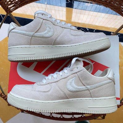 Stussy × Nike Air Force 1 Low "Fossil Stone"