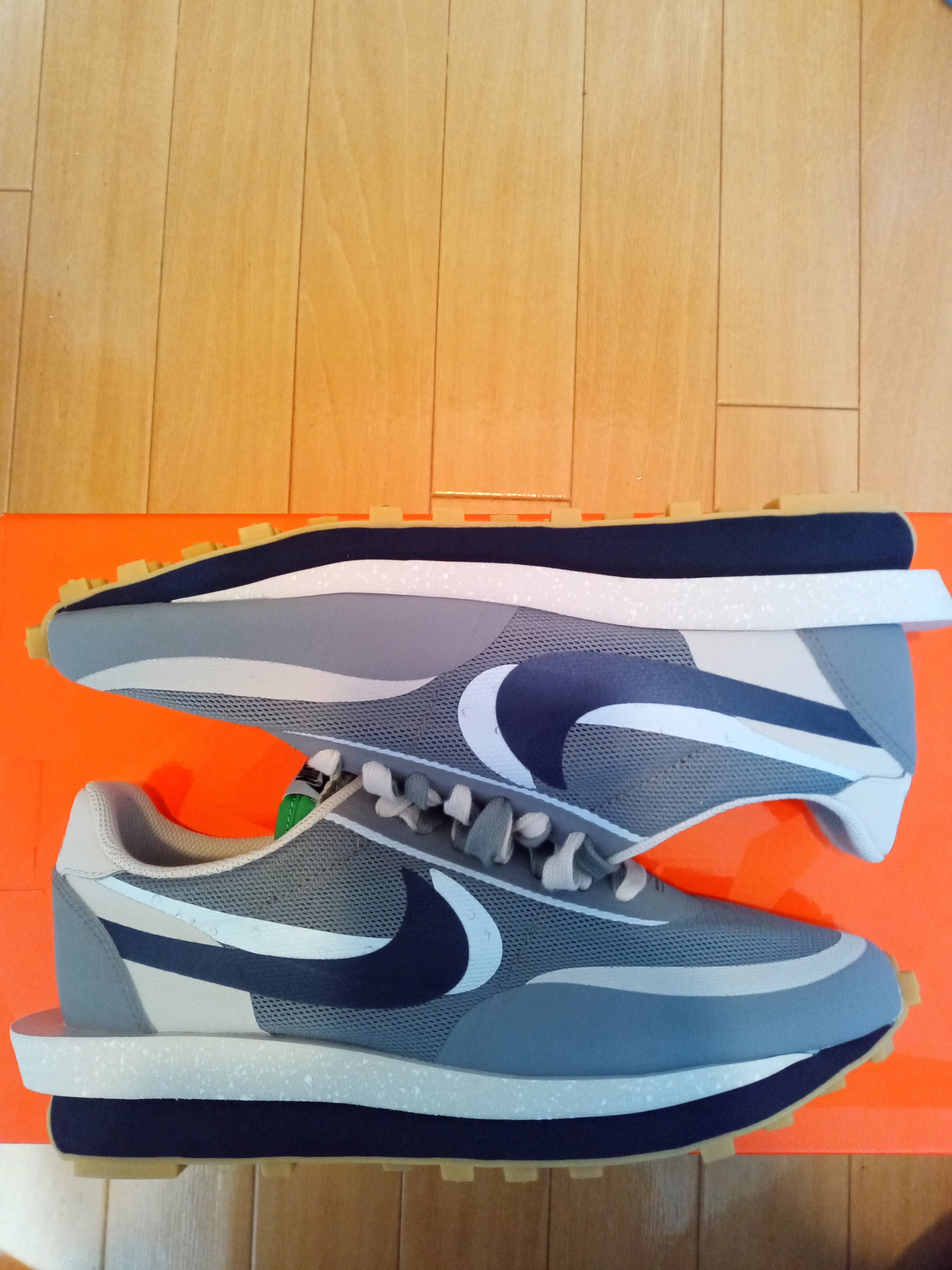 CLOT × Sacai × Nike LD Waffle "Grey Obsidian/Cool Grey"