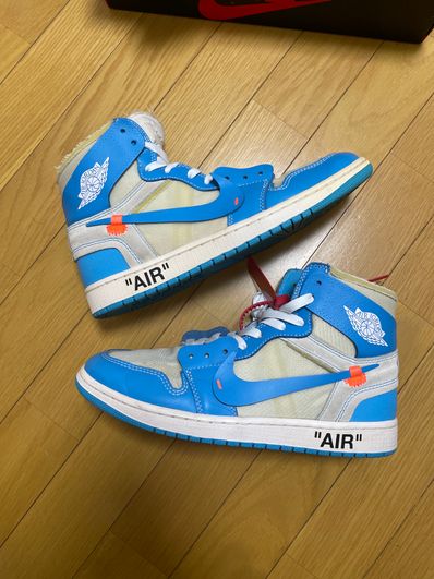 Off-White × Nike Air Jordan 1 High UNC "White/Dark Powder Blue"