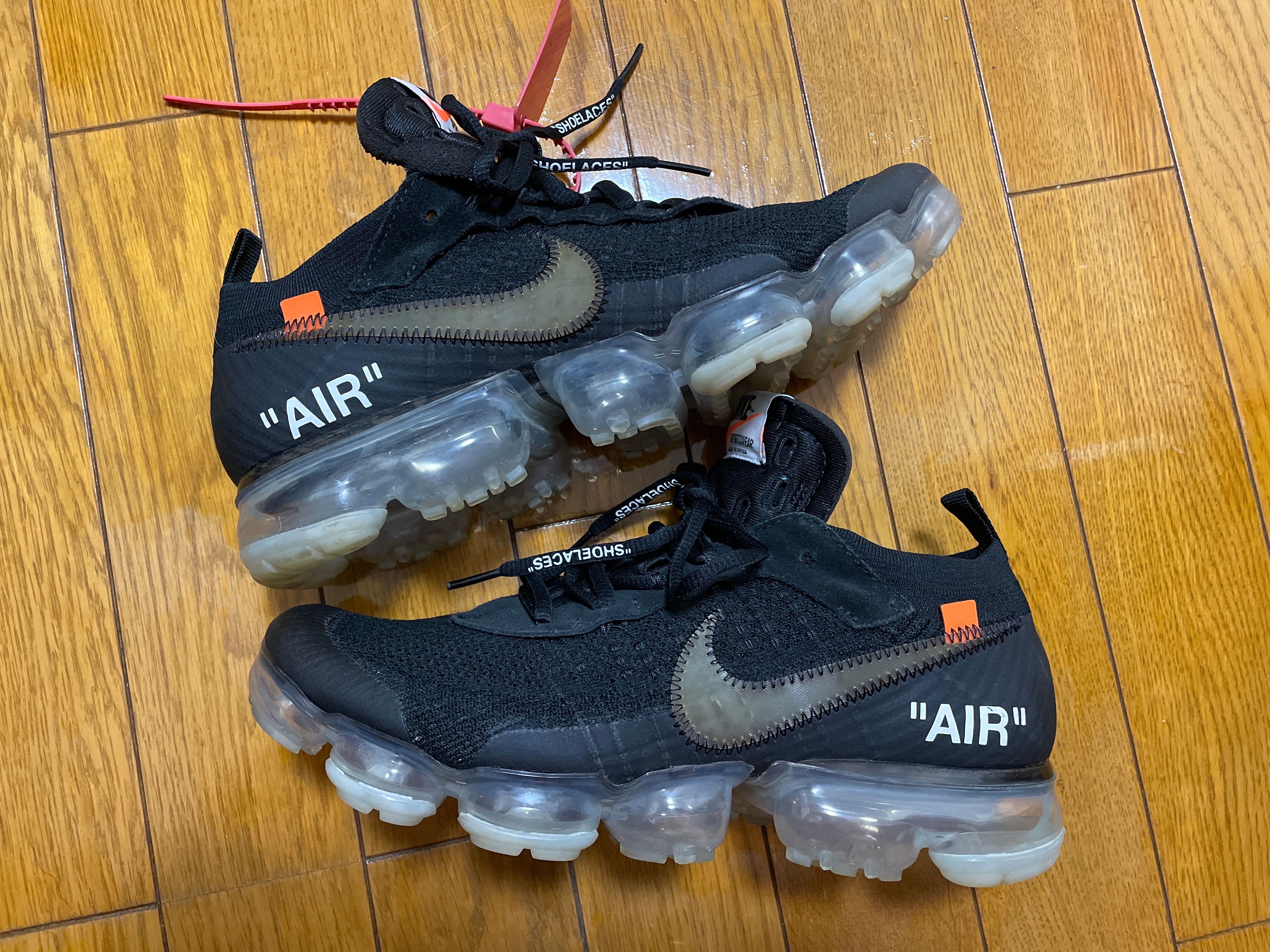 Off-White × Nike Air Vapormax "Black/Total Orange/Clear"