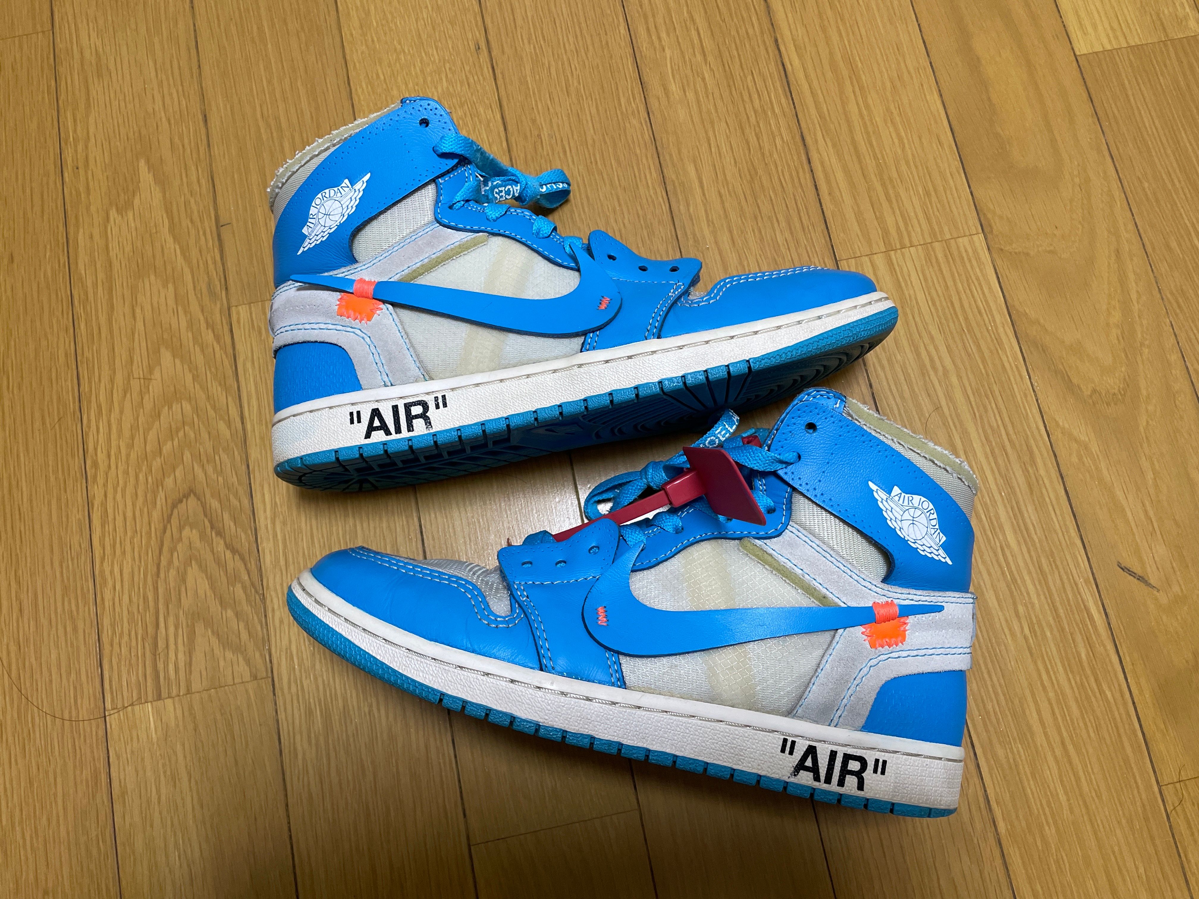 Off-White × Nike Air Jordan 1 High UNC "White/Dark Powder Blue"