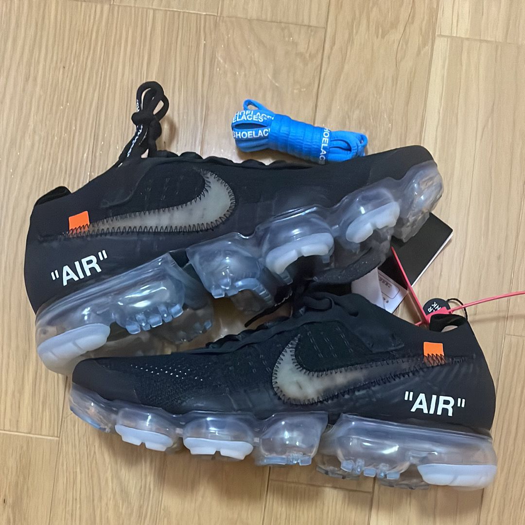 Off-White × Nike Air Vapormax "Black/Total Orange/Clear"