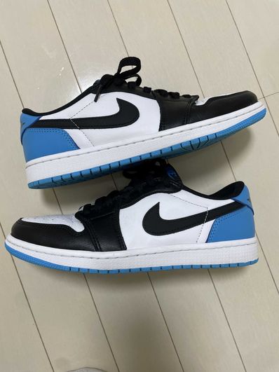 Nike Air Jordan 1 Low OG "Black and Dark Powder Blue/UNC"
