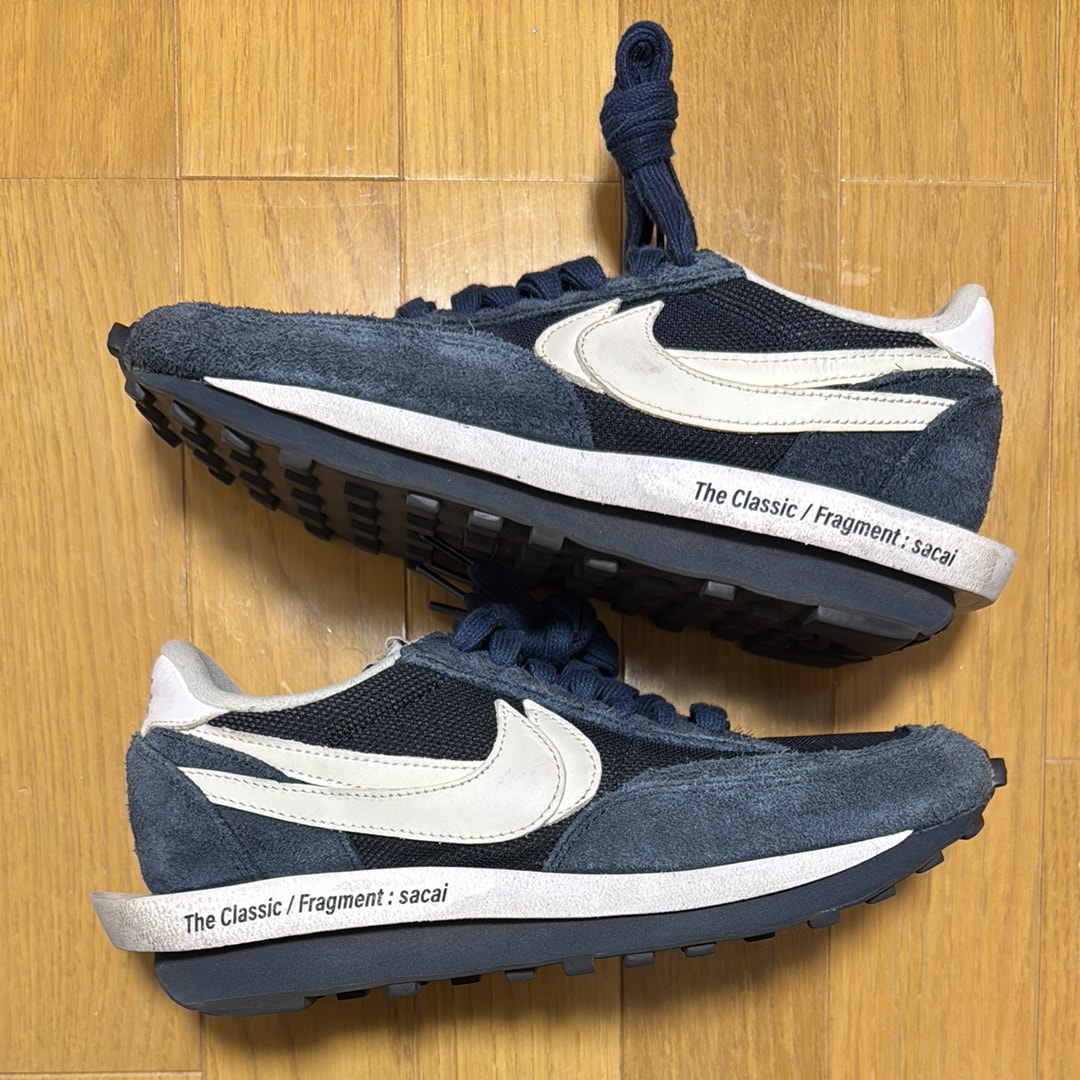 fragment design × sacai × Nike LD Waffle "Blackended Blue"