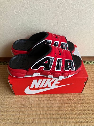 Nike Air More Uptempo Slide "University Red/Black" (FJ6035-600/FJ6036-600)