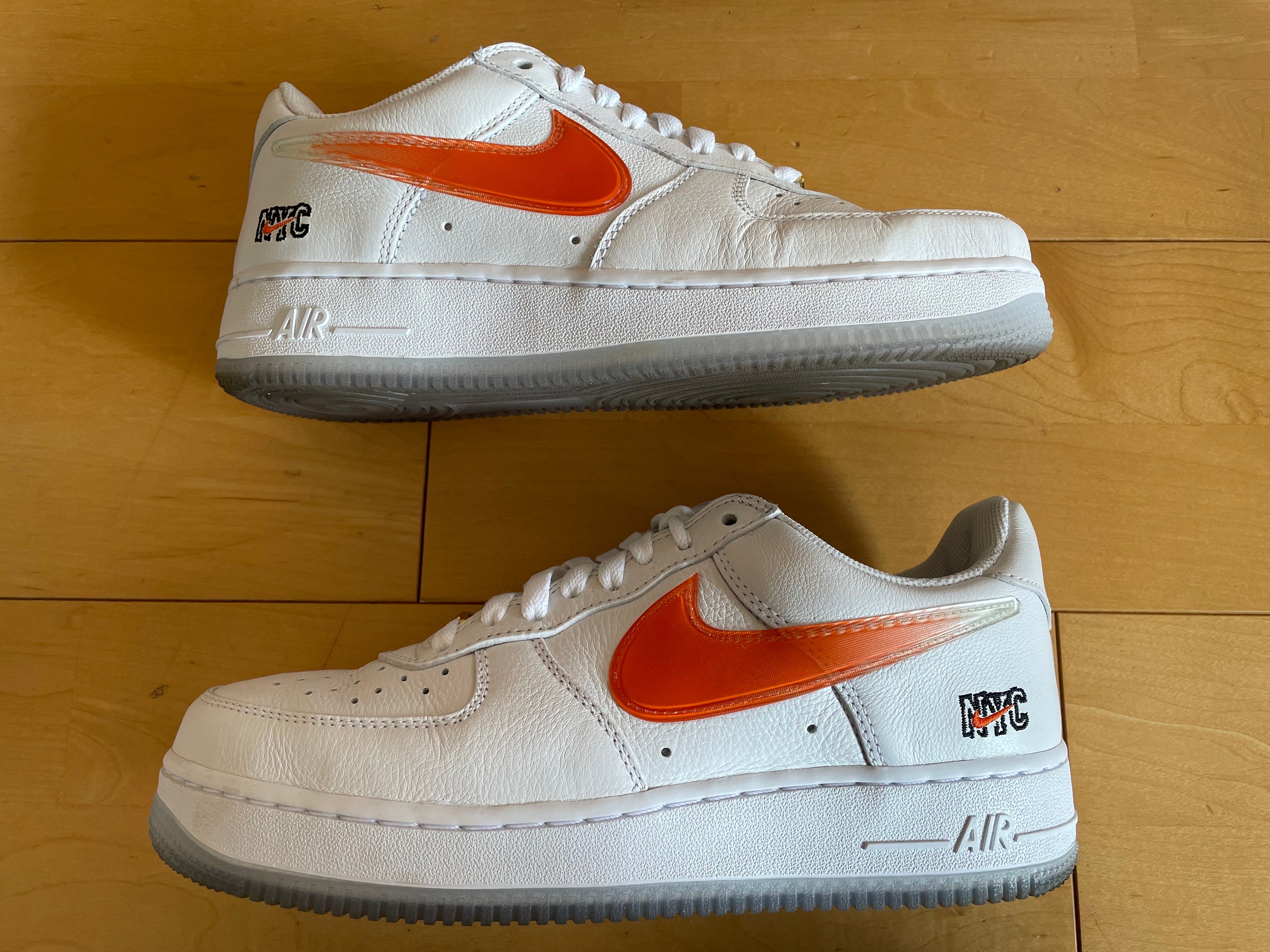 KITH × Nike Air Force 1 Low "White/Rush Blue/White/Brilliant Orange"