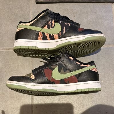 NIKE DUNK LOW SE "BLACK MULTI CAMO"