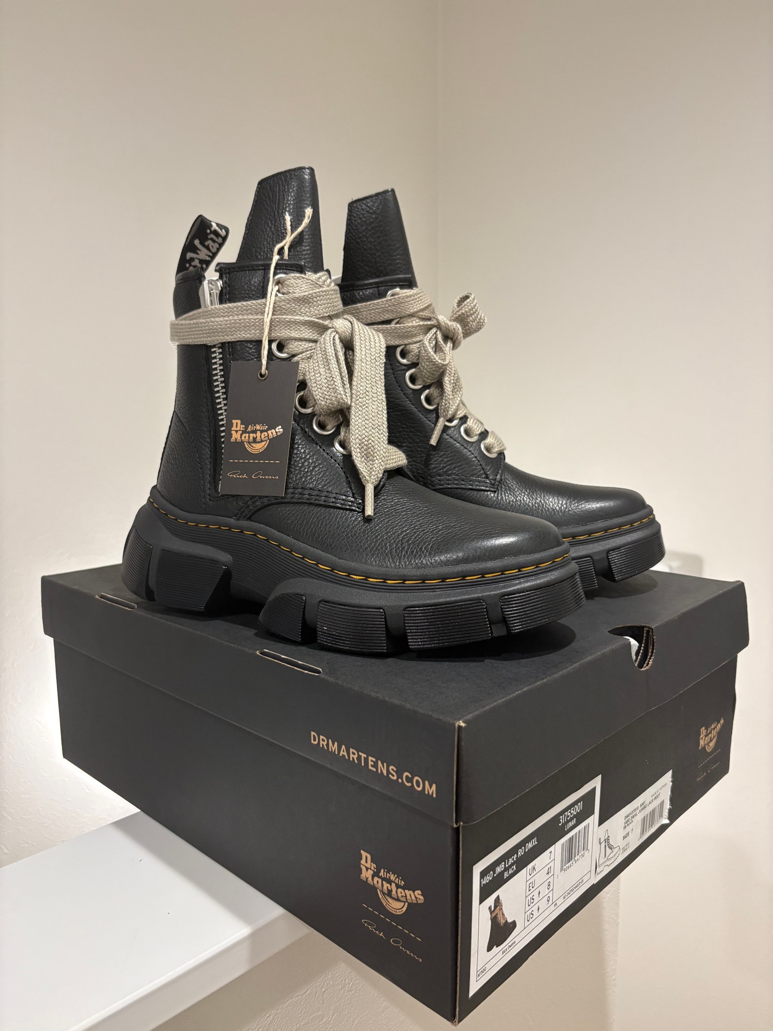 Rick Owens × Dr.Martens 1460 DMXL Jumbo Lace Boot 