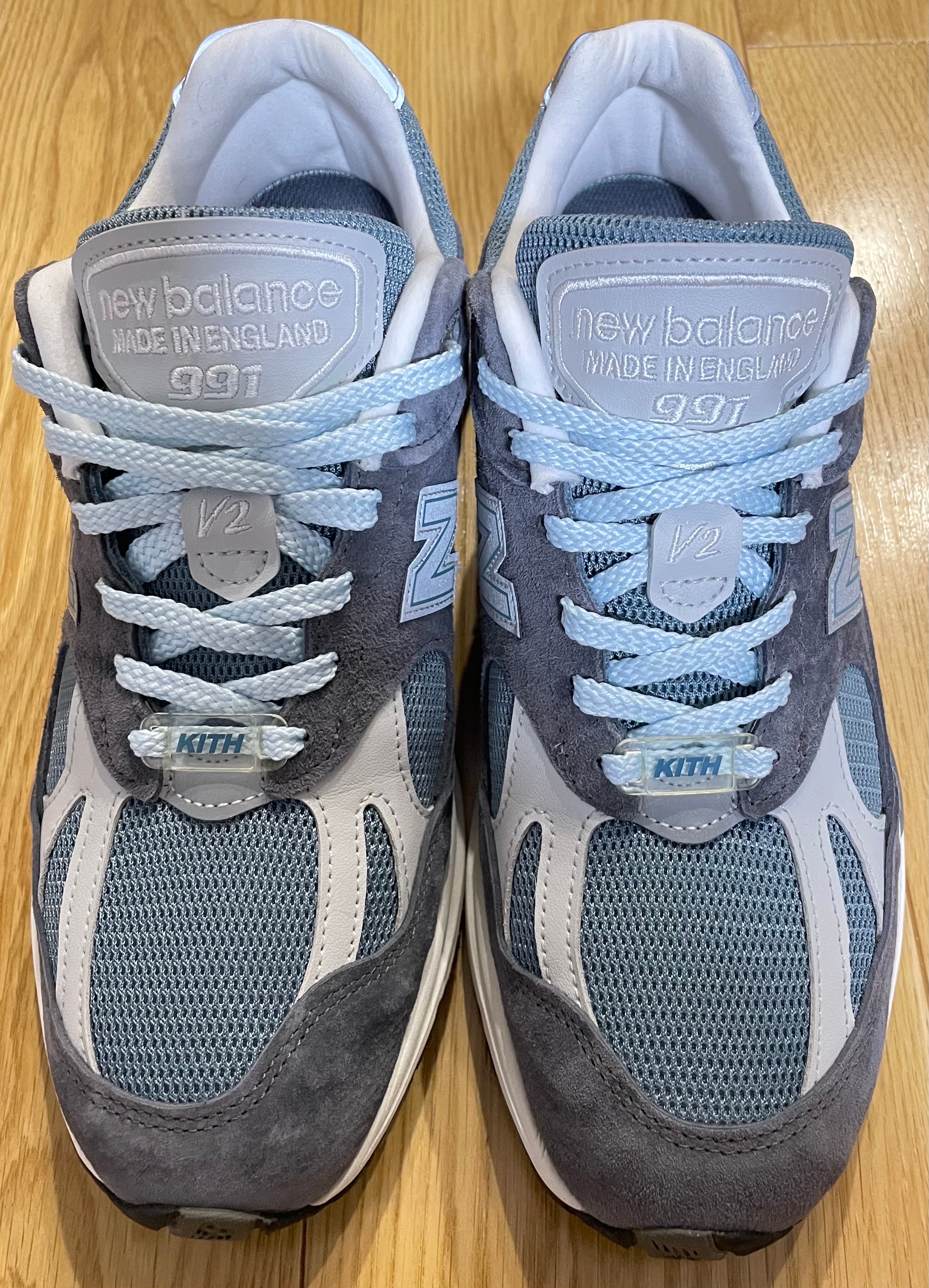 KITH × New Balance 991V2 "Asphalt/Lead/Oyster Mushroom"