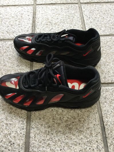 Supreme × Nike Air Max 96 "Black/Speed Red/Clear"