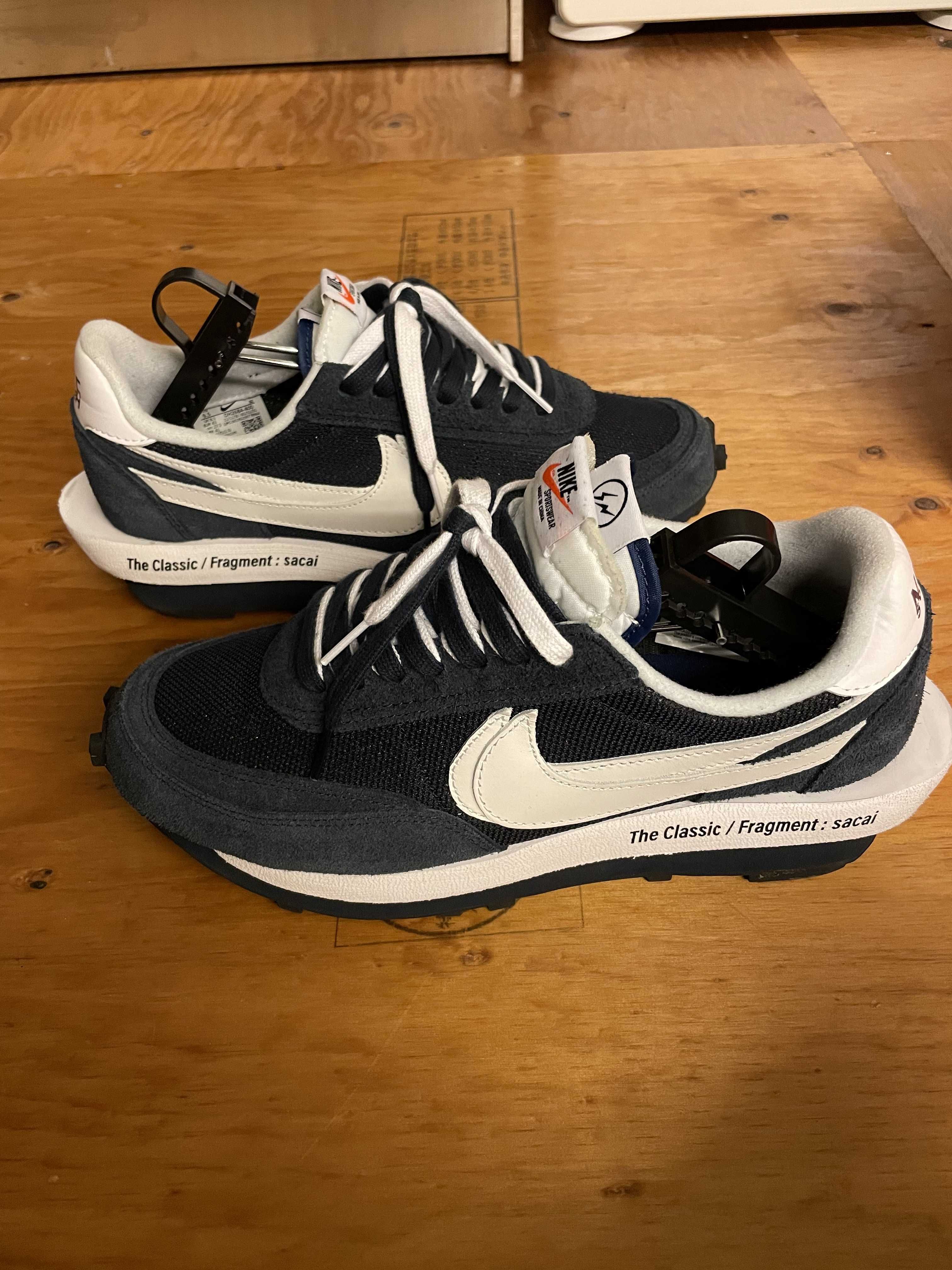 Fragment × sacai × Nike LD Waffle "Blackended Blue"