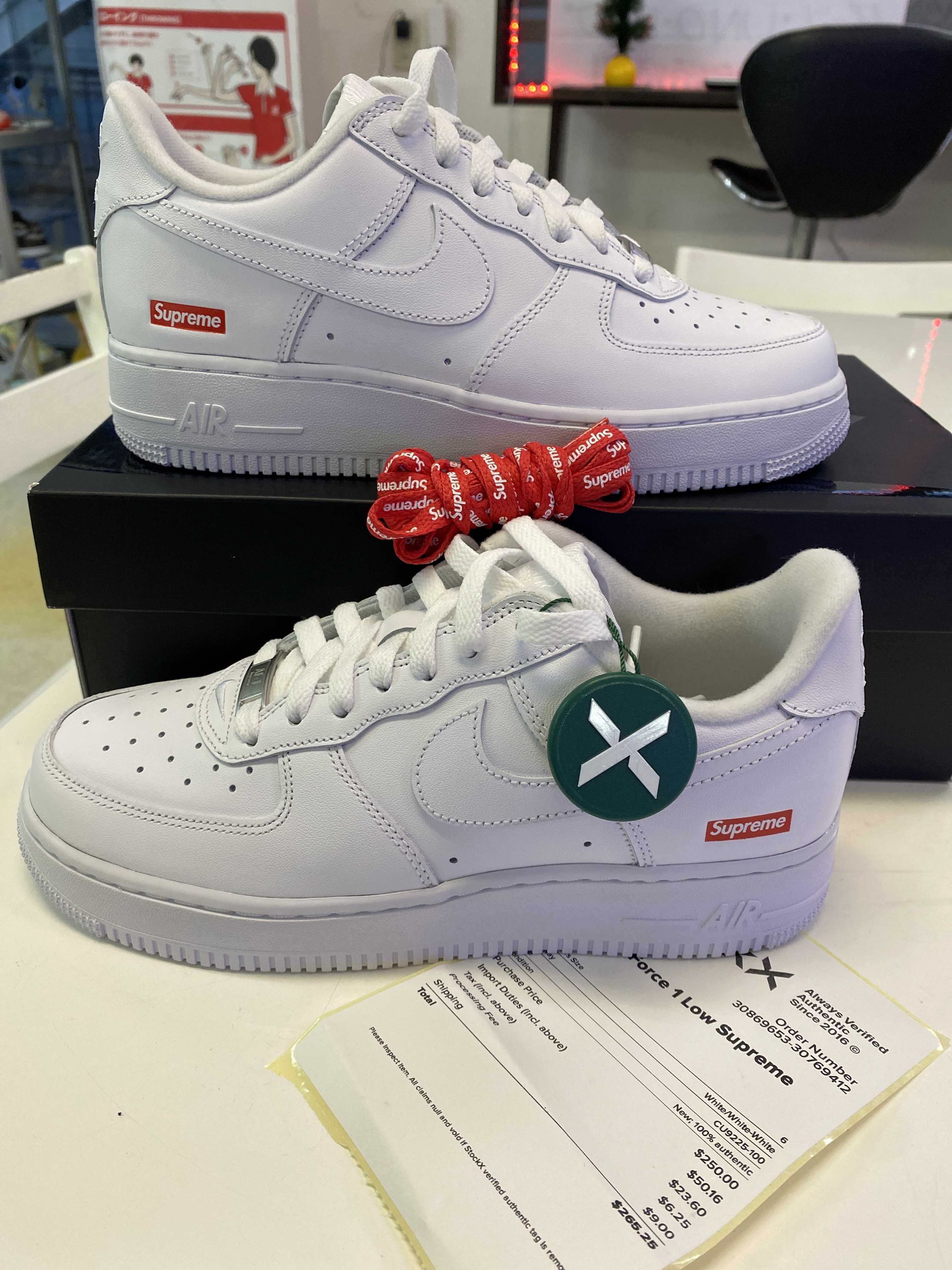 Supreme × Nike Air Force 1 Low "White"