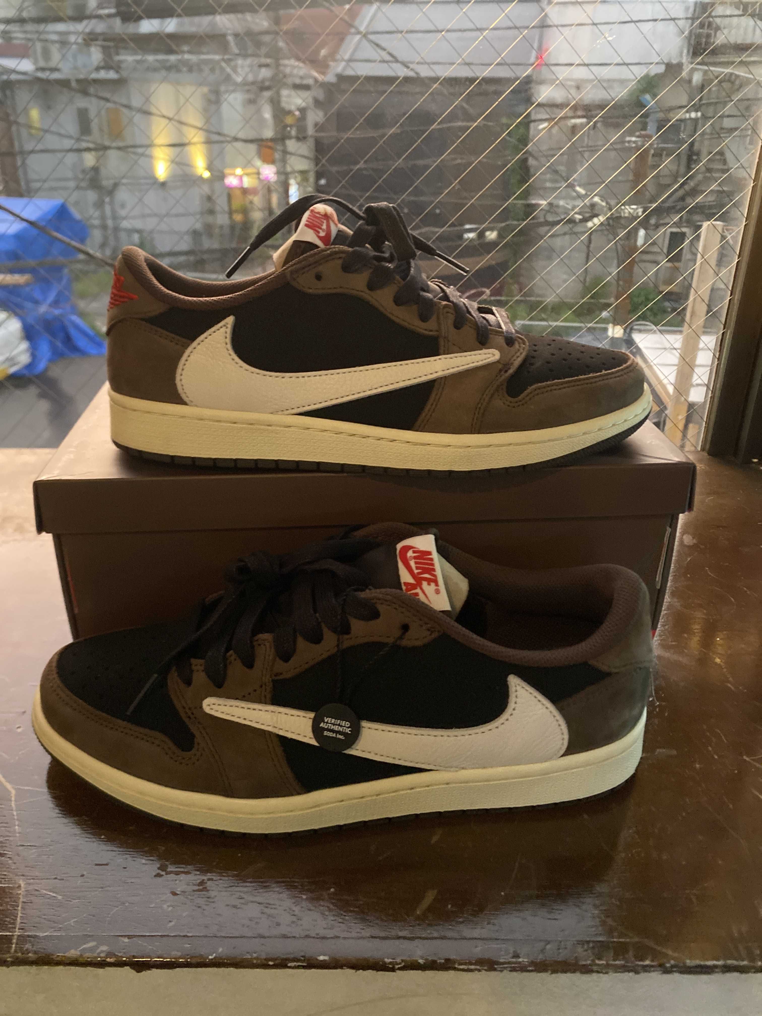Travis Scott × Nike Air Jordan 1 Low OG SP-T "Black/Dark Mocha"