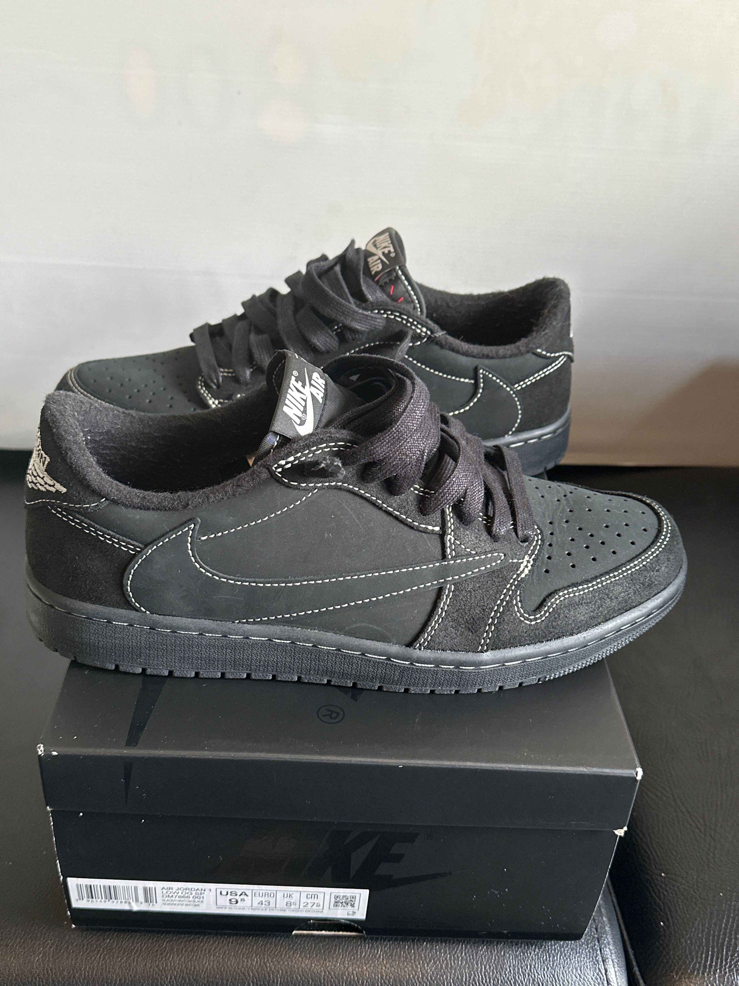 Travis Scott × Nike Air Jordan 1 Low OG SP "Black Phantom"