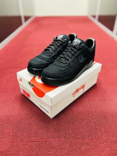 Stussy × Nike Air Force 1 Low "Triple Black"