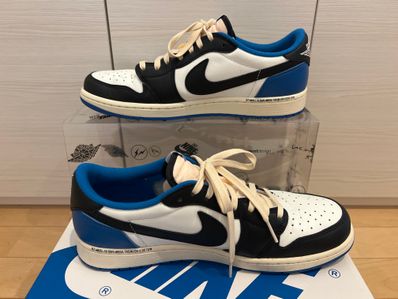 Travis Scott × fragment design × Nike Air Jordan 1 Low OG SP "Military Blue"