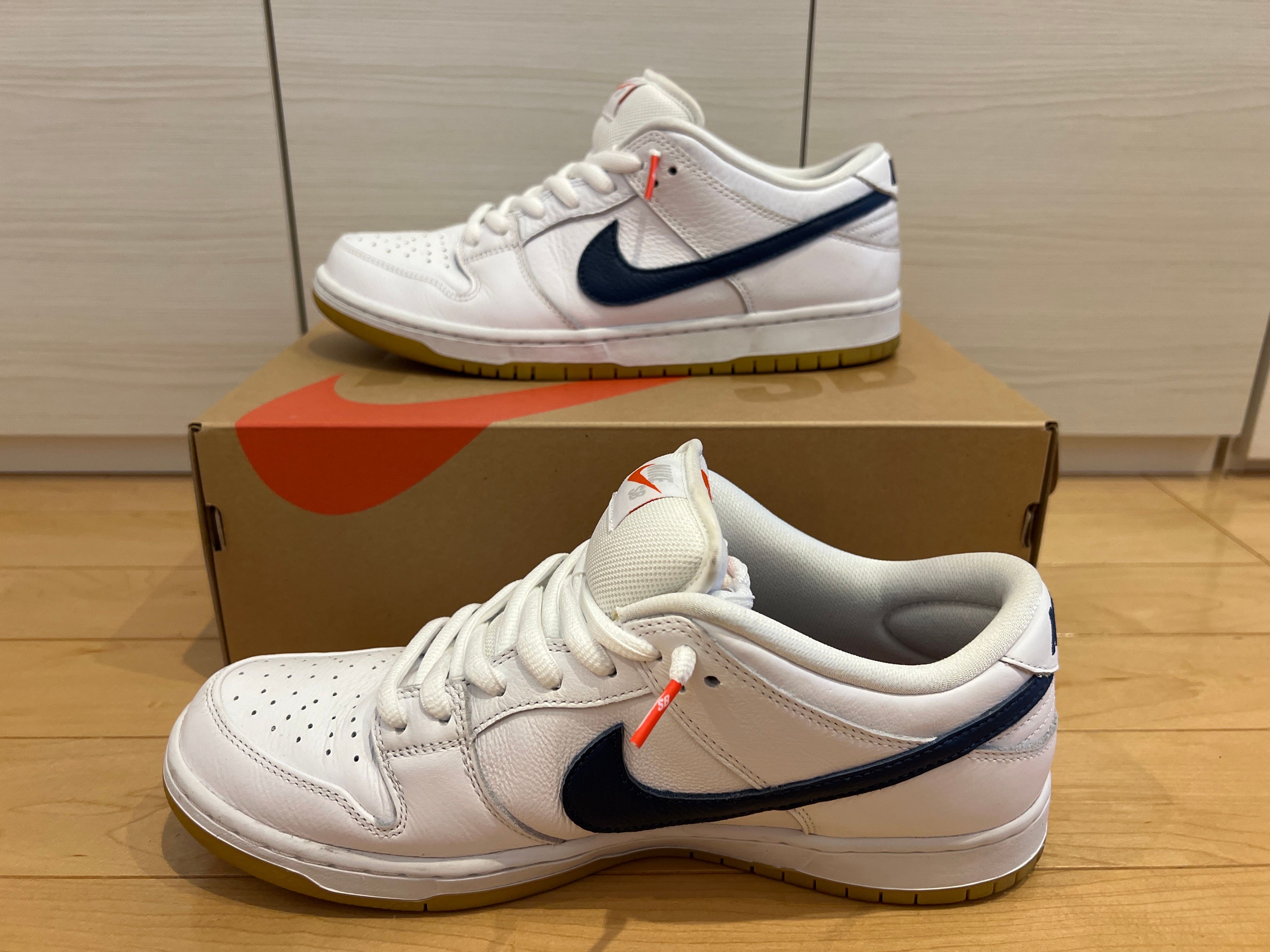 Nike SB Dunk Low "Orange Label White Navy"