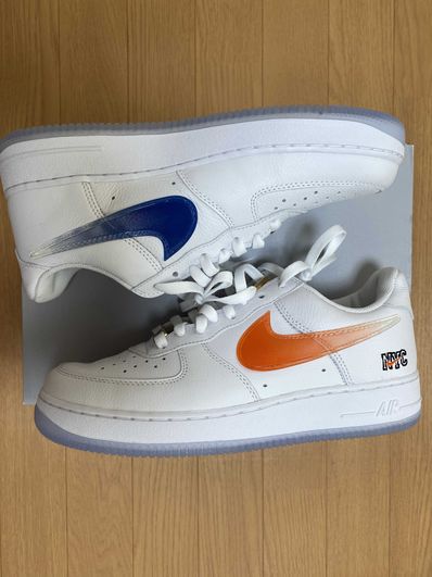KITH × Nike Air Force 1 Low "White/Rush Blue/White/Brilliant Orange"