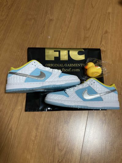 FTC × Nike SB Dunk Low "White/Blue"