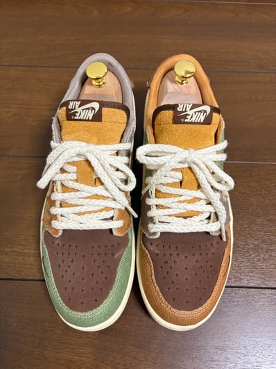 Zion Williamson × Nike Air Jordan 1 Low OG "Flax and Oil Green"