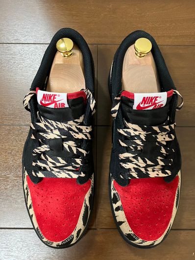 Sole Fly × Nike Air Jordan 1 Low "Black and Sport Red"