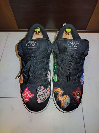 Neck face × Nike SB Dunk Low "Black/White/Multi Color"