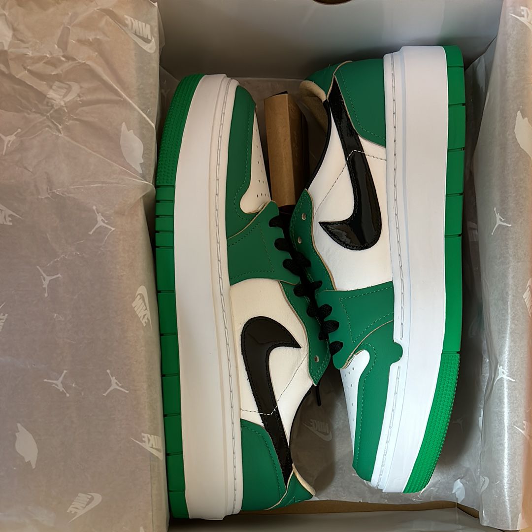 Nike Women's Air Jordan 1 Low Elevate "Lucky Green"