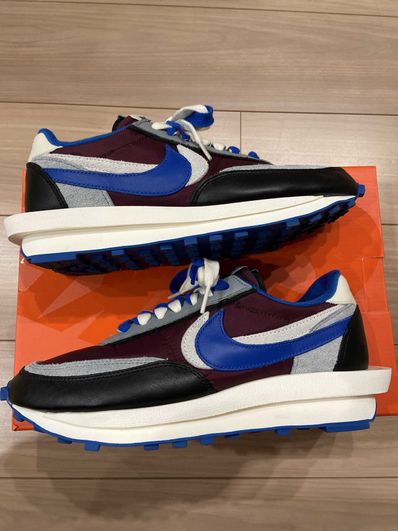 UNDERCOVER × sacai × Nike LD Waffle "Night Maroon/Pale Ivory-Ground Grey-Team Royal"