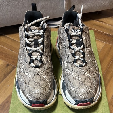 GUCCI × Balenciaga The Hacker Project Triple S "Beige"