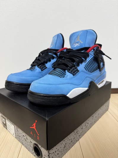 Travis Scott × Nike Air Jordan 4 Retro Cactus Jack "University Blue"