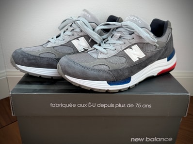 New Balance 992 "GRAY/BLUE/RED"